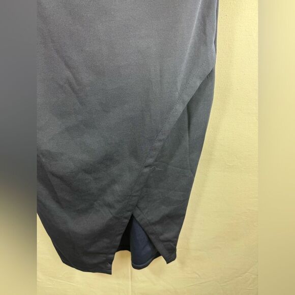 Ax Paris Tie Waist Midi Dress- Navy- Size 8 US/ 12 UK- NWT Missing Belt - Picture 5 of 8